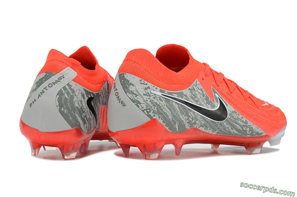 Nike Phantom Luna Elite FG Low-Tops Football Boots - Red/Black/Green 6