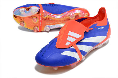 Adidas Predator Elite Foldover Tongue FG Low-Tops Football Boots - Blue/White/Red