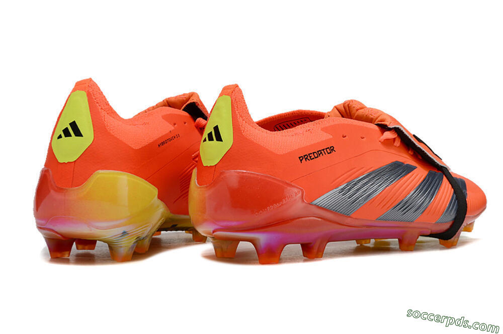 Adidas Predator Elite Foldover Tongue FG Low-Tops Football Boots - Red/Black/Yellow 6