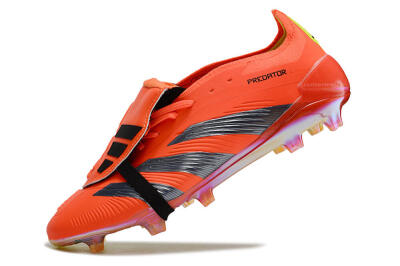 Adidas Predator Elite Foldover Tongue FG Low-Tops Football Boots - Red/Black/Yellow