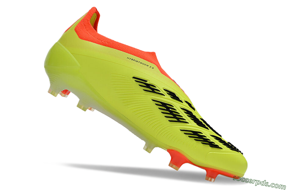 Adidas Predator Accuracy+ Laceless FG Low-Tops Football Boots - Yellow/Black/Orange 4