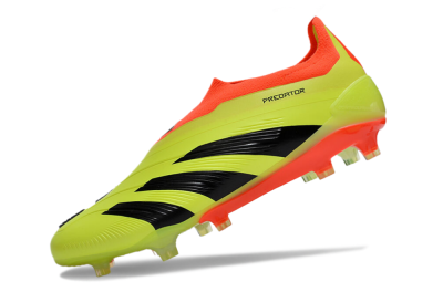 Adidas Predator Accuracy+ Laceless FG Low-Tops Football Boots - Yellow/Black/Orange