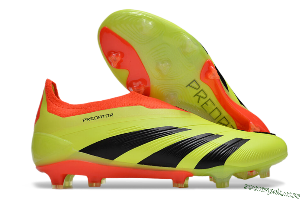 Adidas Predator Accuracy+ Laceless FG Low-Tops Football Boots - Yellow/Black/Orange 1