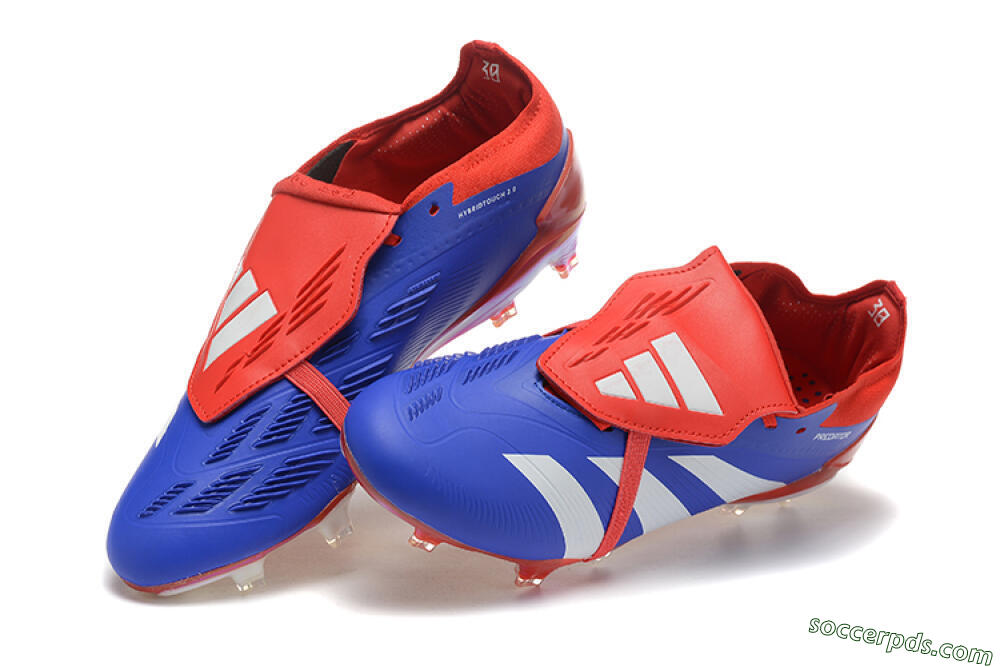 Adidas Predator Elite Foldover Tongue FG Low-Tops Football Boots - Blue/White/Red 6