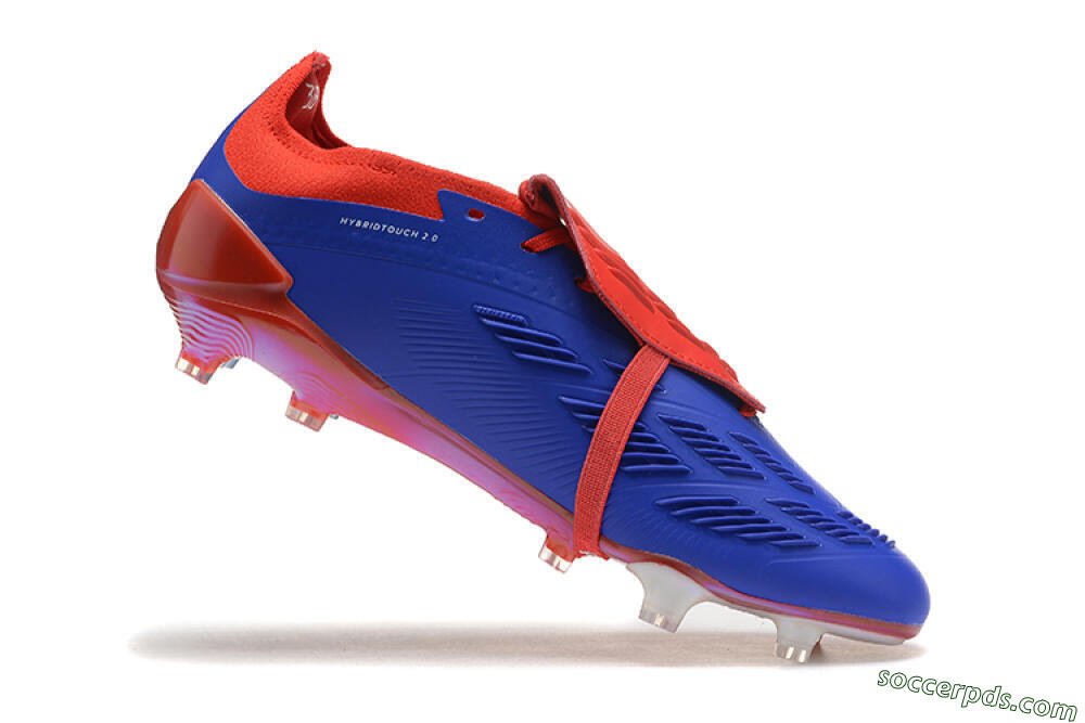 Adidas Predator Elite Foldover Tongue FG Low-Tops Football Boots - Blue/White/Red 7