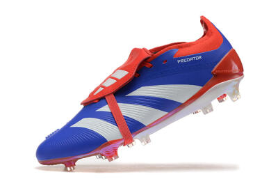 Adidas Predator Elite Foldover Tongue FG Low-Tops Football Boots - Blue/White/Red