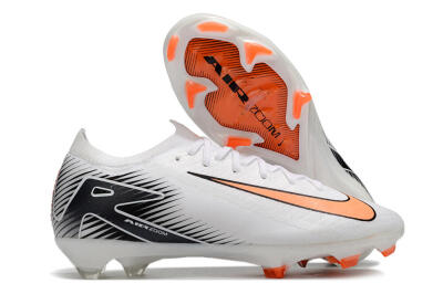 Nike Air Zoom Mercurial Vapor 16 Elite FG Low-Tops Football Boots - White/Orange/Black