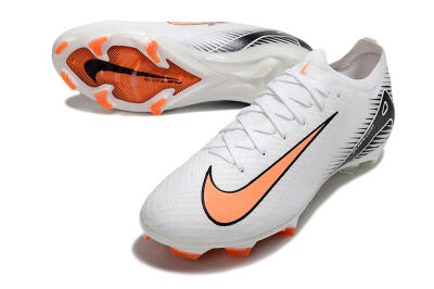 Nike Air Zoom Mercurial Vapor 16 Elite FG Low-Tops Football Boots - White/Orange/Black