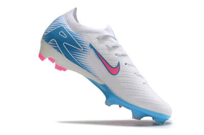 Nike Air Zoom Mercurial Vapor 16 Elite FG Low-Tops Football Boots - White/Pink/Blue