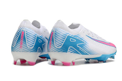 Nike Air Zoom Mercurial Vapor 16 Elite FG Low-Tops Football Boots - White/Pink/Blue