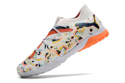Puma Future Ultimate TF Low-Tops Football Shoes - White/Yellow/Black