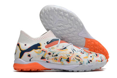 Puma Future Ultimate TF Low-Tops Football Shoes - White/Yellow/Black