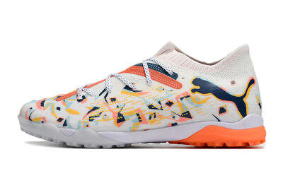 Puma Future Ultimate TF Low-Tops Football Shoes - White/Yellow/Black