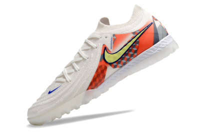 Nike Phantom GX 2 Elite TF Low-Tops Football Shoes - White/Yellow/Blue/Orange