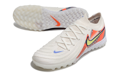 Nike Phantom GX 2 Elite TF Low-Tops Football Shoes - White/Yellow/Blue/Orange