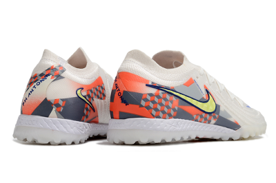 Nike Phantom GX 2 Elite TF Low-Tops Football Shoes - White/Yellow/Blue/Orange