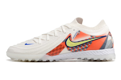 Nike Phantom GX 2 Elite TF Low-Tops Football Shoes - White/Yellow/Blue/Orange