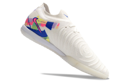 Nike Phantom GX 2 Elite IC Low-Tops Football Shoes - White/Blue/Pink/Yellow