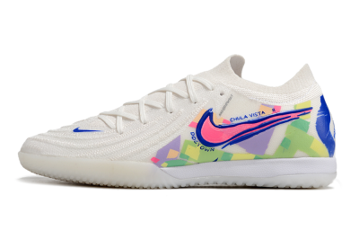 Nike Phantom GX 2 Elite IC Low-Tops Football Shoes - White/Blue/Pink/Yellow