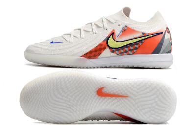 Nike Phantom GX 2 Elite IC Low-Tops Football Shoes - White/Yellow/Blue/Orange
