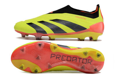 Adidas Predator Accuracy+ Laceless FG Low-Tops Football Boots - Yellow/Black/Orange