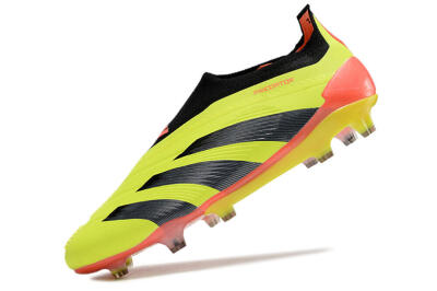 Adidas Predator Accuracy+ Laceless FG Low-Tops Football Boots - Yellow/Black/Orange