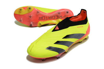 Adidas Predator Accuracy+ Laceless FG Low-Tops Football Boots - Yellow/Black/Orange