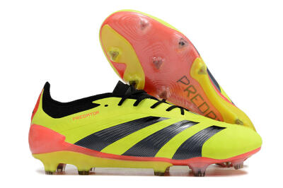 Adidas Predator Elite FG Low-Tops Football Boots - Yellow/Black/Orange