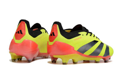 Adidas Predator Elite FG Low-Tops Football Boots - Yellow/Black/Orange