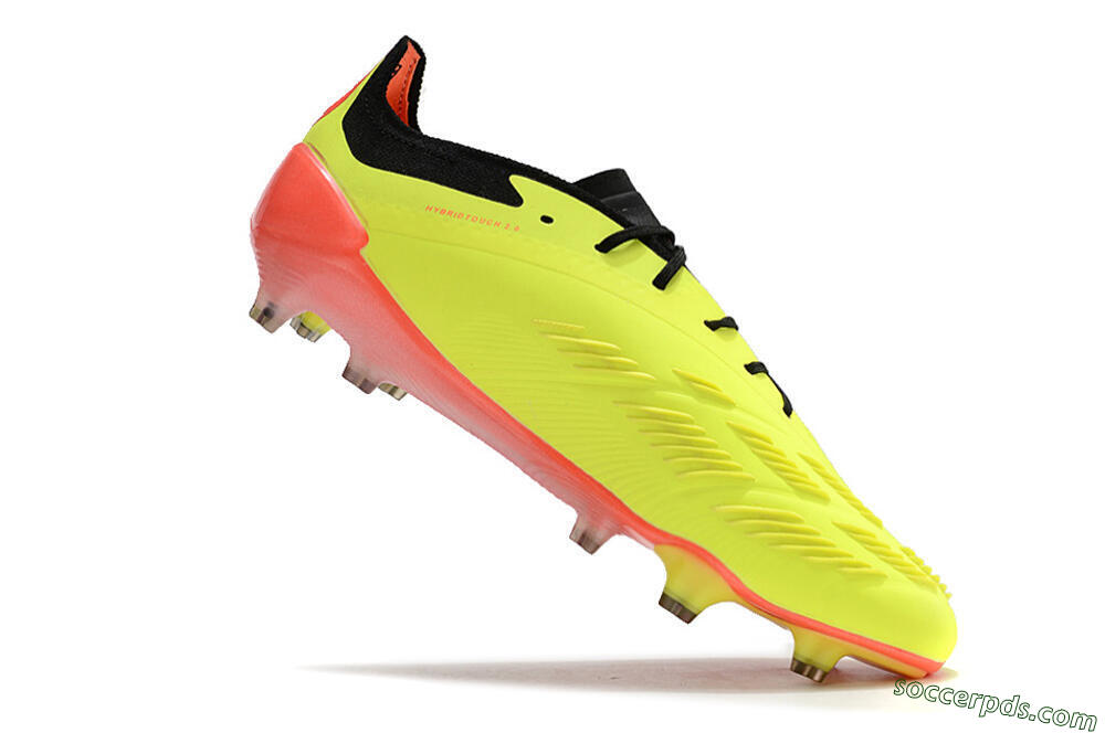 Adidas Predator Elite FG Low-Tops Football Boots - Yellow/Black/Orange 5