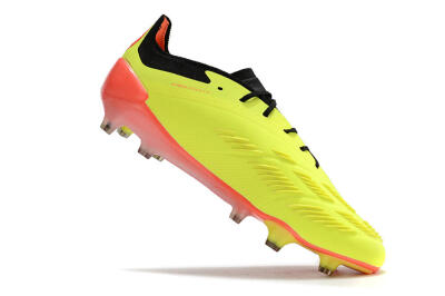 Adidas Predator Elite FG Low-Tops Football Boots - Yellow/Black/Orange