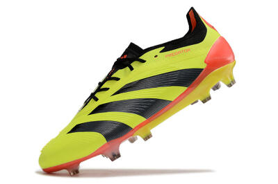 Adidas Predator Elite FG Low-Tops Football Boots - Yellow/Black/Orange