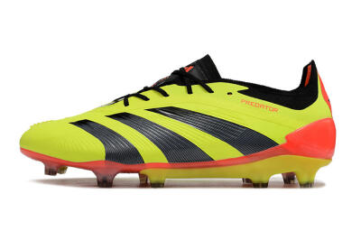 Adidas Predator Elite FG Low-Tops Football Boots - Yellow/Black/Orange