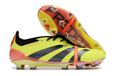 Adidas Predator Elite Foldover Tongue FG Low-Tops Football Boots - Yellow/Black/Orange