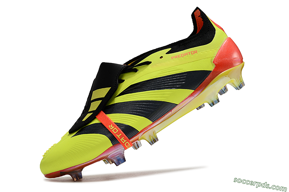 Adidas Predator Elite Foldover Tongue FG Low-Tops Football Boots - Yellow/Black/Orange 4