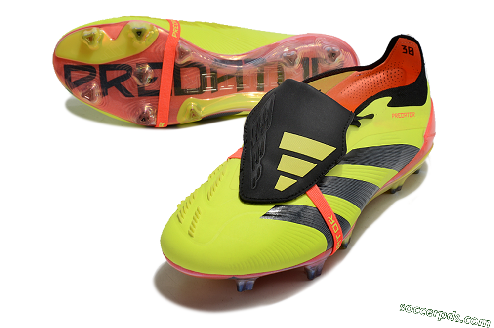 Adidas Predator Elite Foldover Tongue FG Low-Tops Football Boots - Yellow/Black/Orange 3