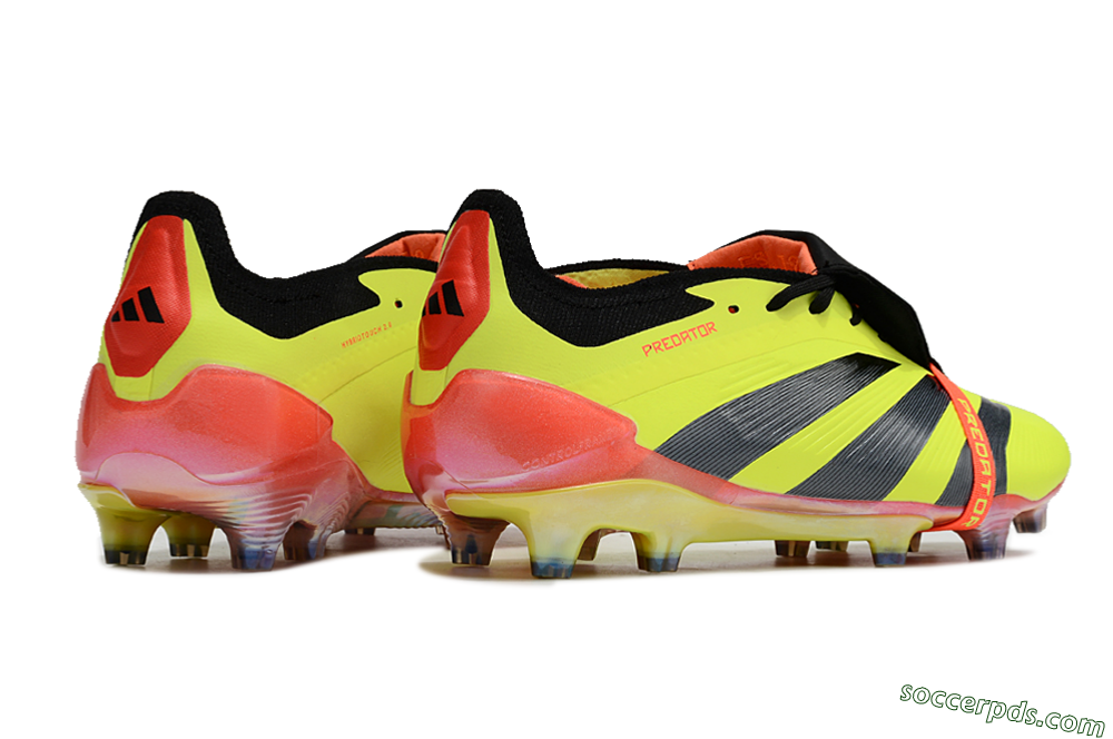 Adidas Predator Elite Foldover Tongue FG Low-Tops Football Boots - Yellow/Black/Orange 5