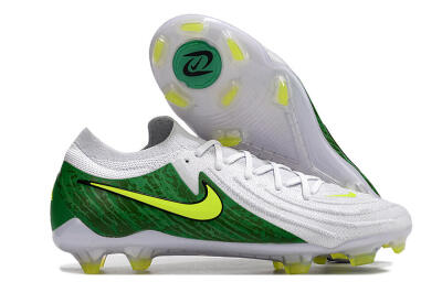 Nike Phantom Luna Elite NU FG Low-Tops Football Boots - White/Green/Yellow