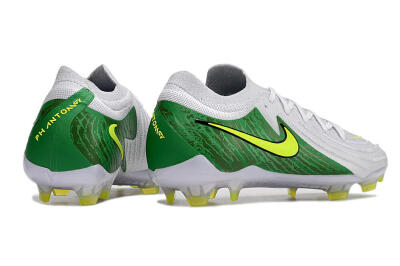Nike Phantom Luna Elite NU FG Low-Tops Football Boots - White/Green/Yellow