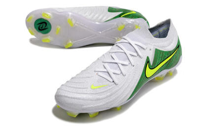 Nike Phantom Luna Elite NU FG Low-Tops Football Boots - White/Green/Yellow