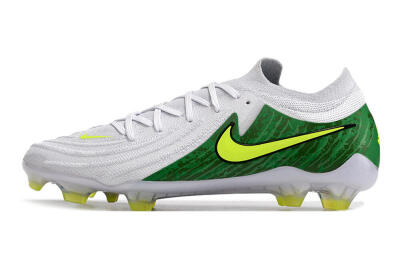 Nike Phantom Luna Elite NU FG Low-Tops Football Boots - White/Green/Yellow