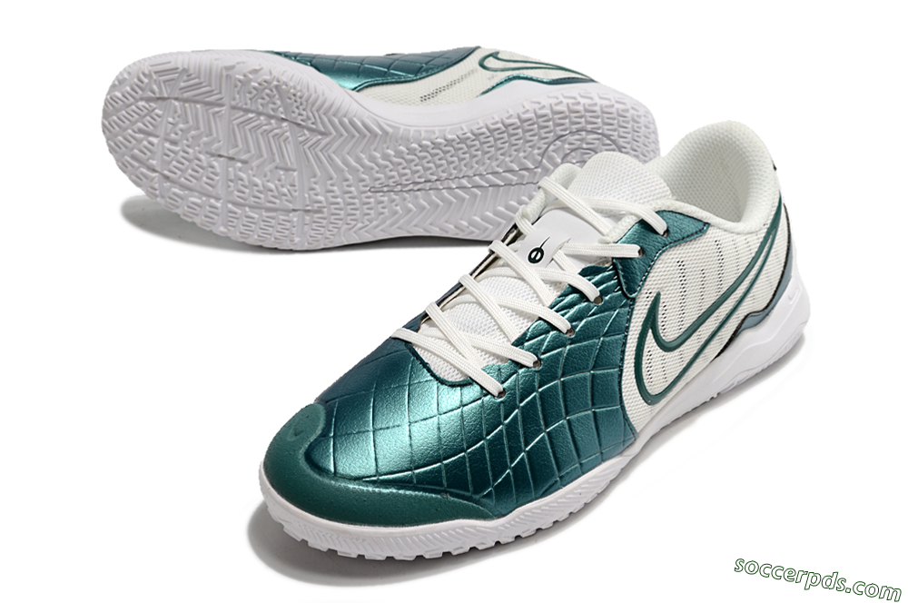 Nike Tiempo Legend 10 Academy IC Low-Tops Football Shoes - Blue/White 3