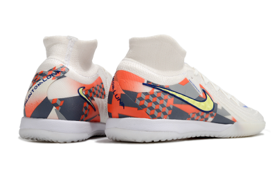Nike Phantom Luna Elite NU IC High-Tops Football Shoes - White/Yellow/Blue/Orange