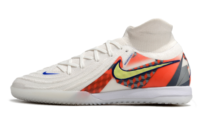 Nike Phantom Luna Elite NU IC High-Tops Football Shoes - White/Yellow/Blue/Orange