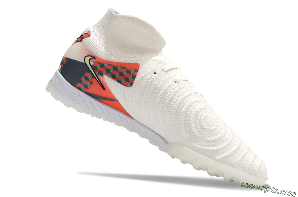 Nike Phantom Luna Elite NU TF High-Tops Football Shoes - White/Yellow/Blue/Orange 4