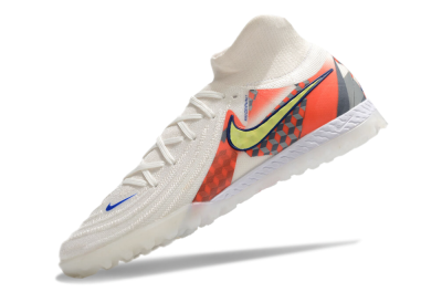 Nike Phantom Luna Elite NU TF High-Tops Football Shoes - White/Yellow/Blue/Orange