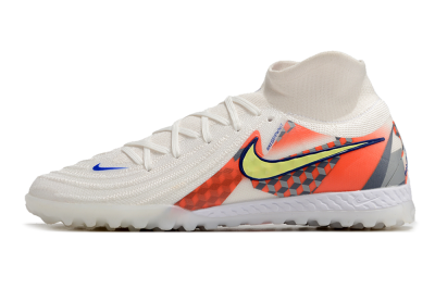 Nike Phantom Luna Elite NU TF High-Tops Football Shoes - White/Yellow/Blue/Orange