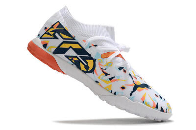 Puma Future X Powercat Tokyo Match TF Low-Tops Football Shoes - White/Orange/Black/Blue