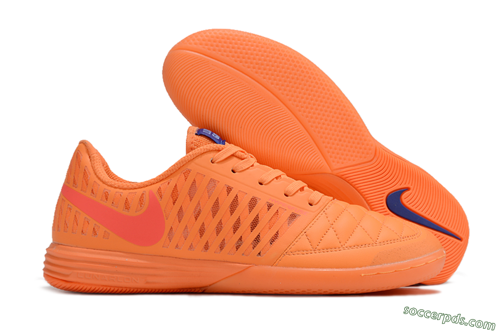 Nike Lunar Gato 2 IC Low-Tops Football Shoes - Orange/Black/Red 1