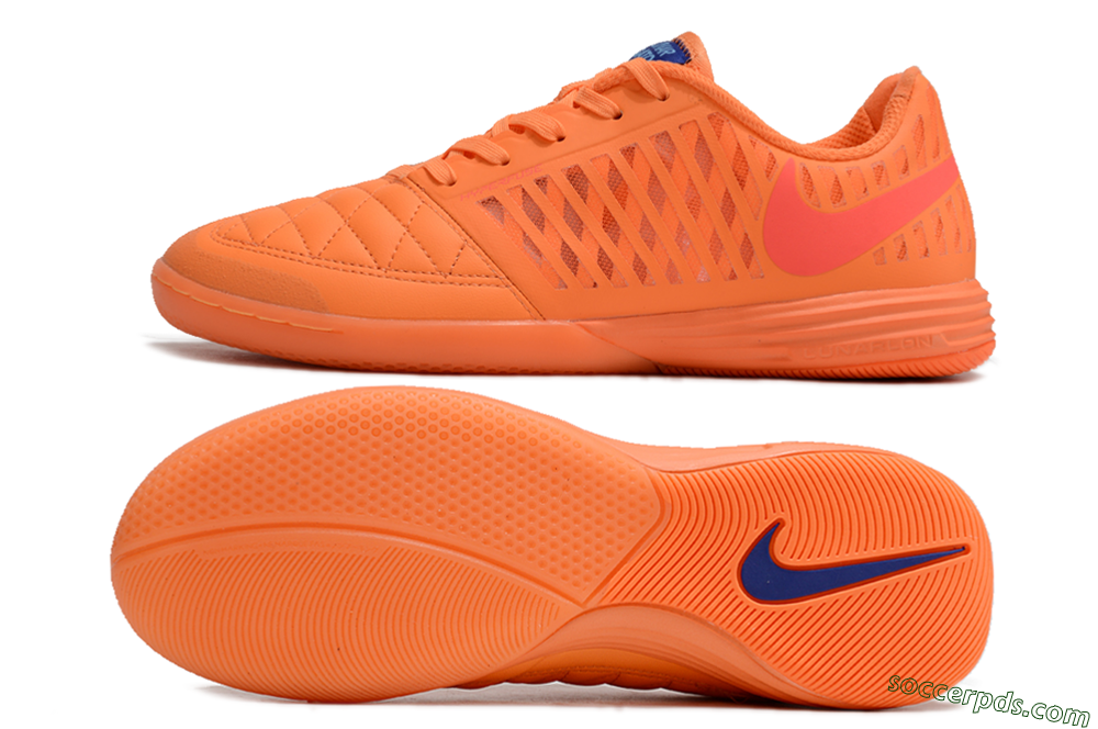 Nike Lunar Gato 2 IC Low-Tops Football Shoes - Orange/Black/Red 0